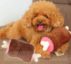 骨付き肉の犬用おもちゃの画像