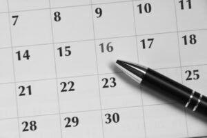 カレンダーの画像