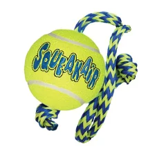 犬用紐付きテニスボールの画像