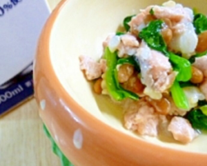 犬用納豆ごはんのレシピ、ねばねば丼の画像